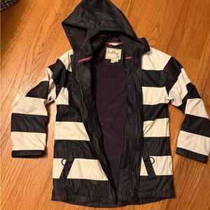 Hatley Navy Blue Hooded Rain Jacket